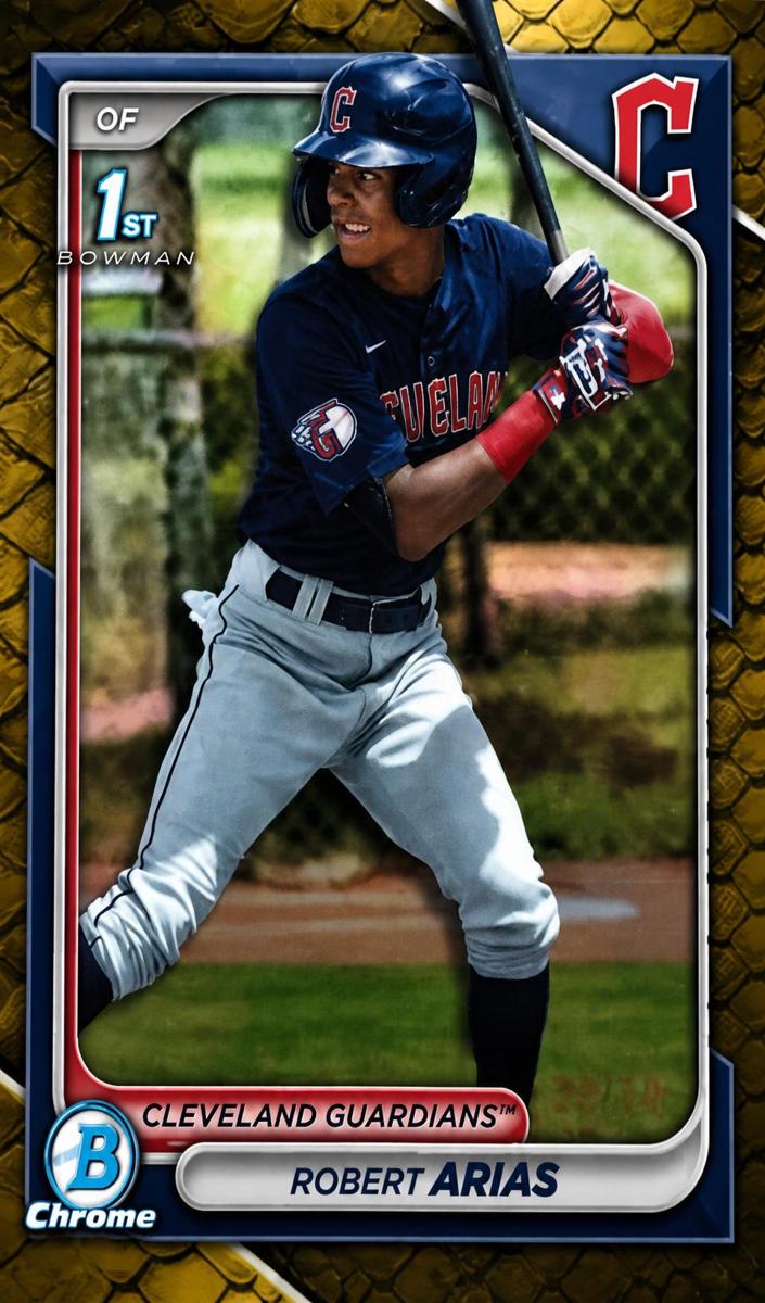 2024 Bowman Chrome Prospects Baseball Reptilian Gold Robert Arias #BCP-243