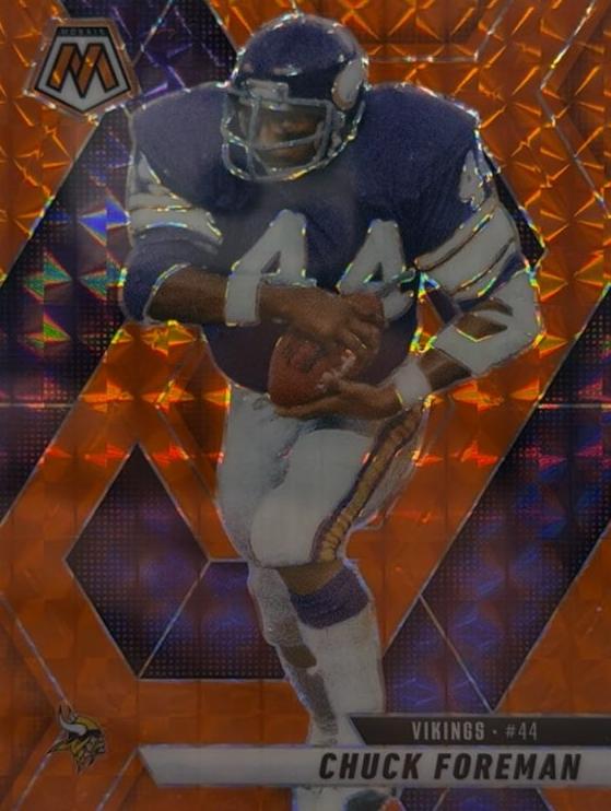 2025 Panini Mosaic Football Orange Chuck Foreman #161