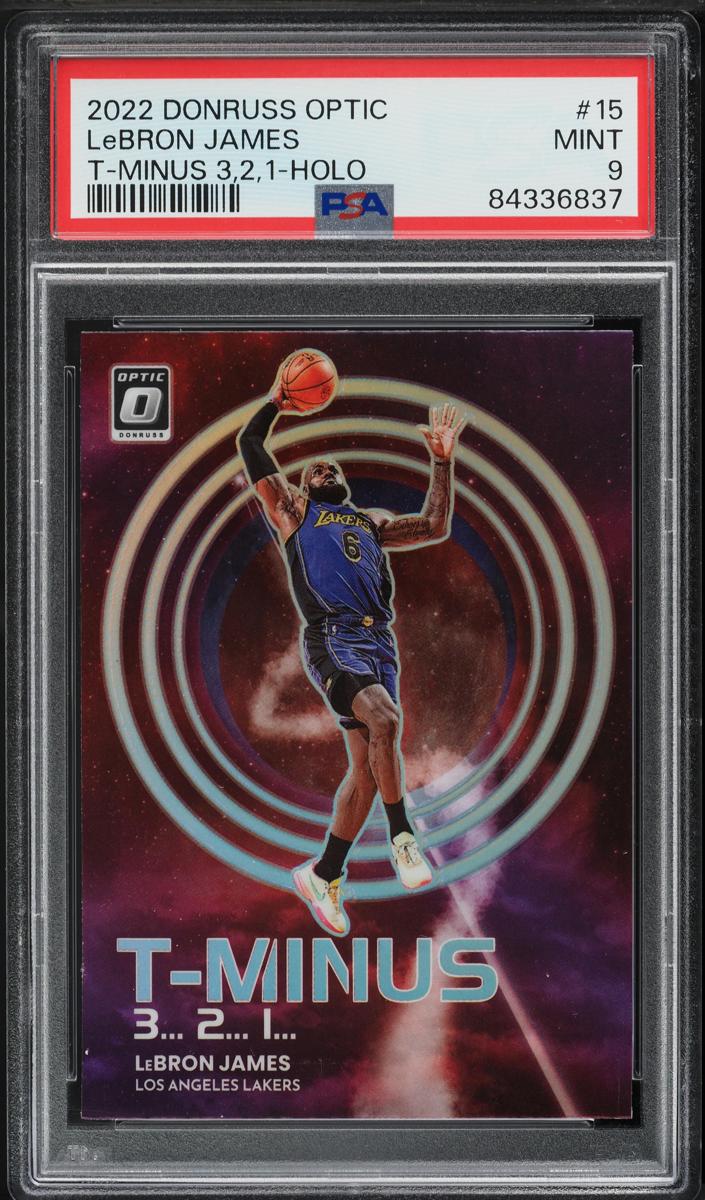 2022 Donruss Optic Basketball Holo LeBron James #15 PSA 8.5