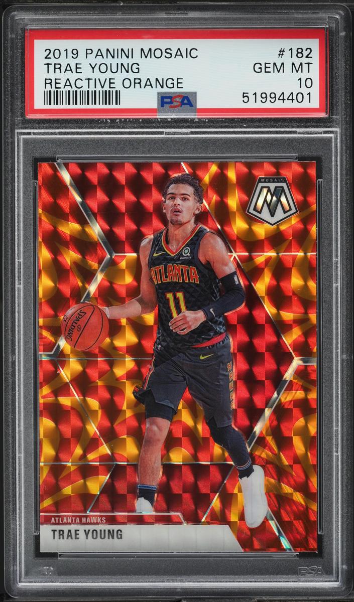 2019 Panini Mosaic Basketball Reactive Orange Trae Young #182
