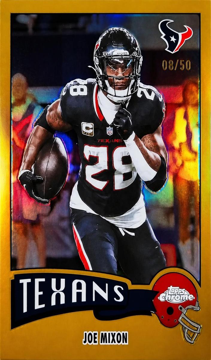 2025 Topps Chrome Football Gold Refractor Joe Mixon #1975-14