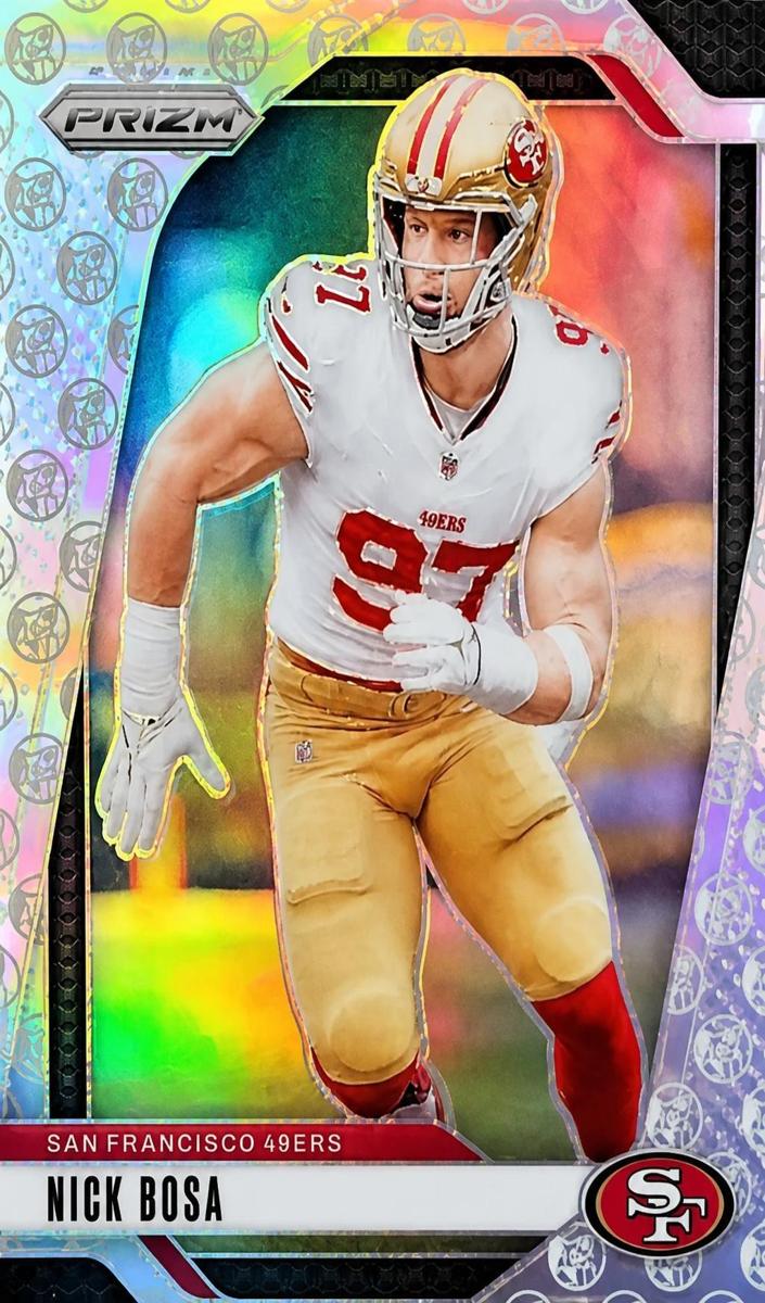 2024 Panini Prizm Football White Knight Nick Bosa #254