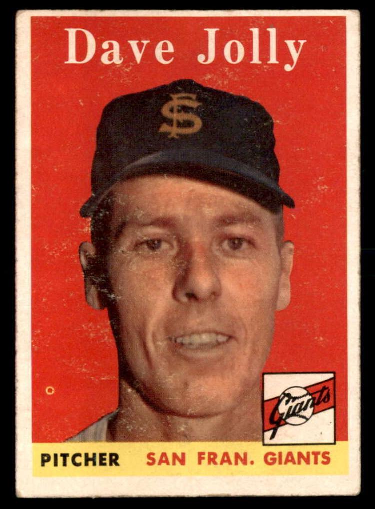 1958 Topps Baseball Dave Jolly #183
