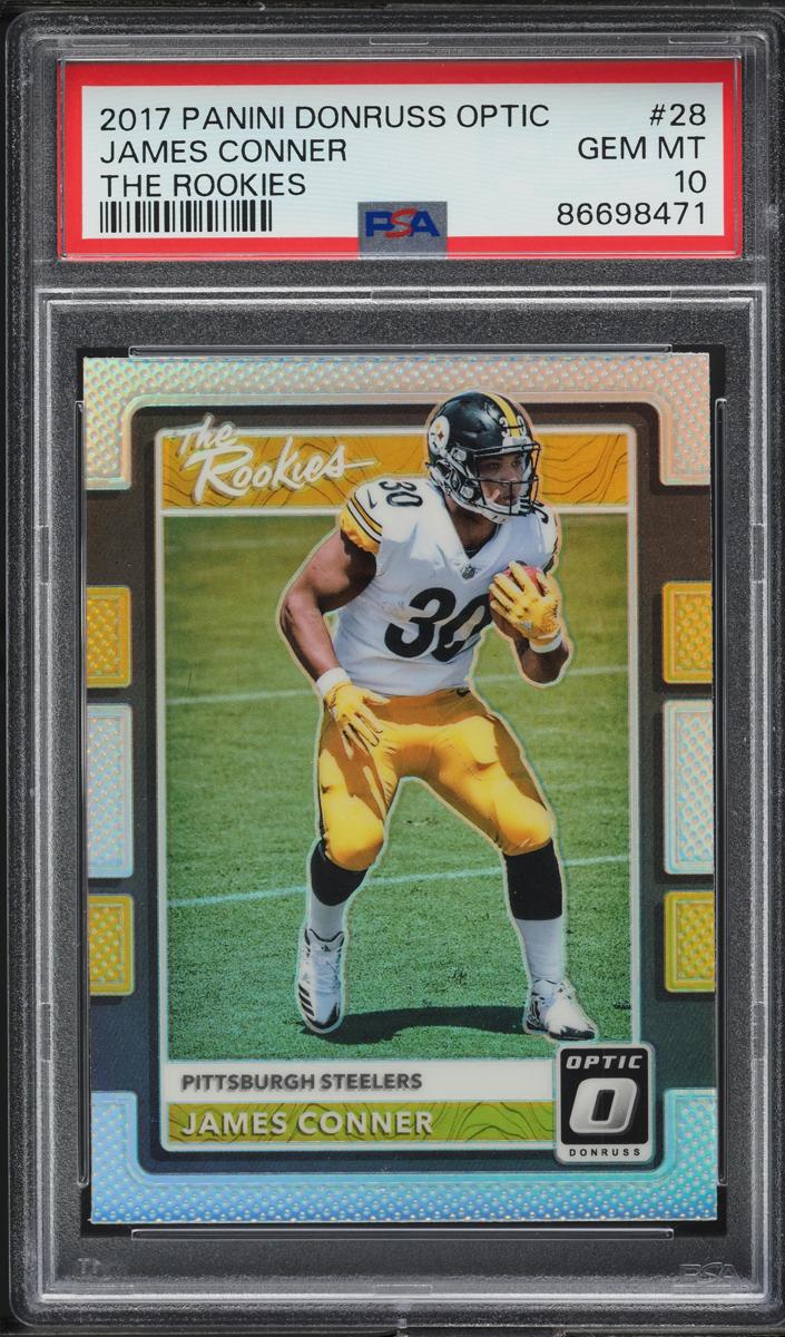 2017 Donruss Optic Football James Conner #28 PSA 9