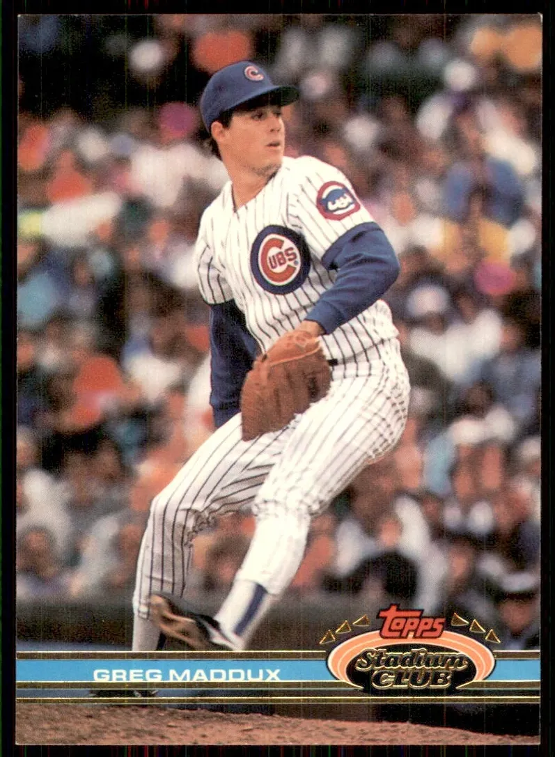 1991 Topps Stadium Club Baseball Greg Maddux #126