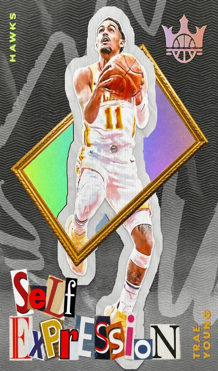 2024 Panini Court Kings Basketball Gold Trae Young #7