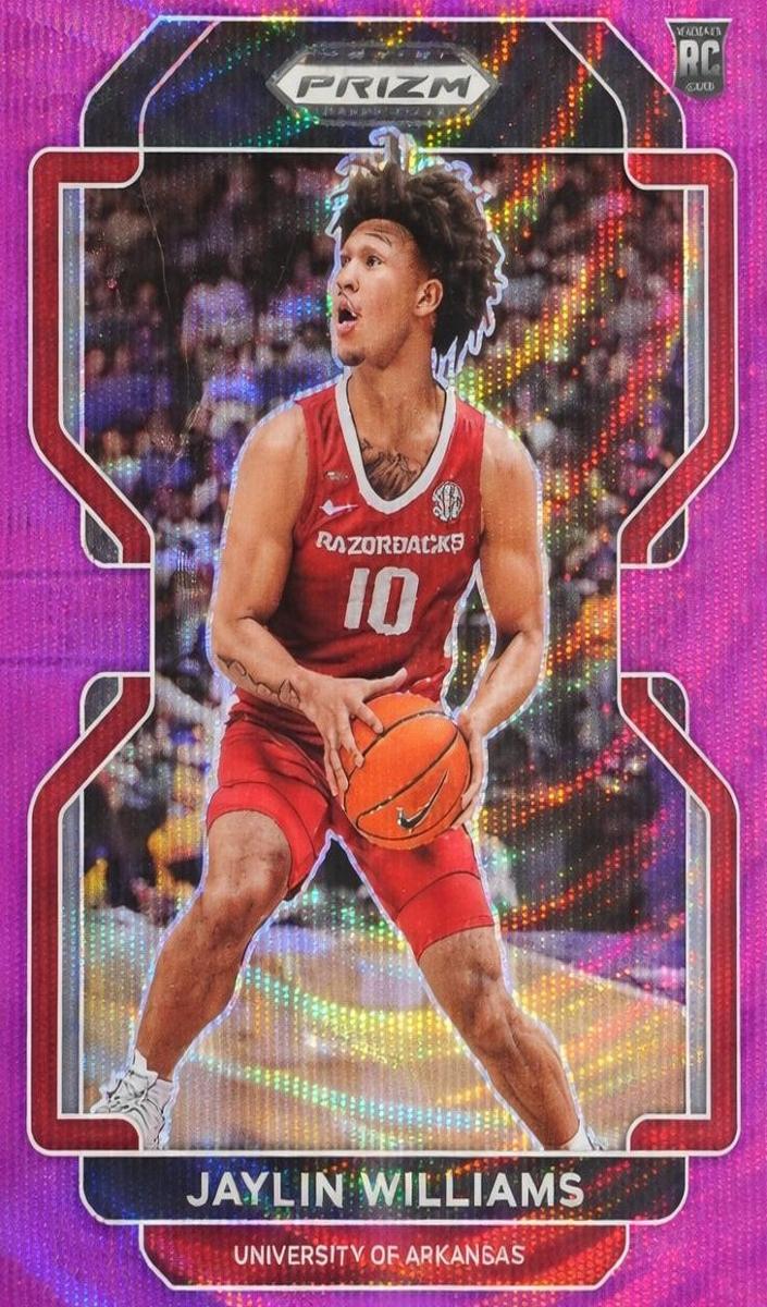 2022 Panini Prizm Draft Picks Basketball Purple Wave Jaylin Williams #98