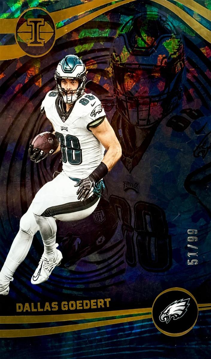 2023 Panini Illusions Football Trophy Collection Black Ice Dallas Goedert #86