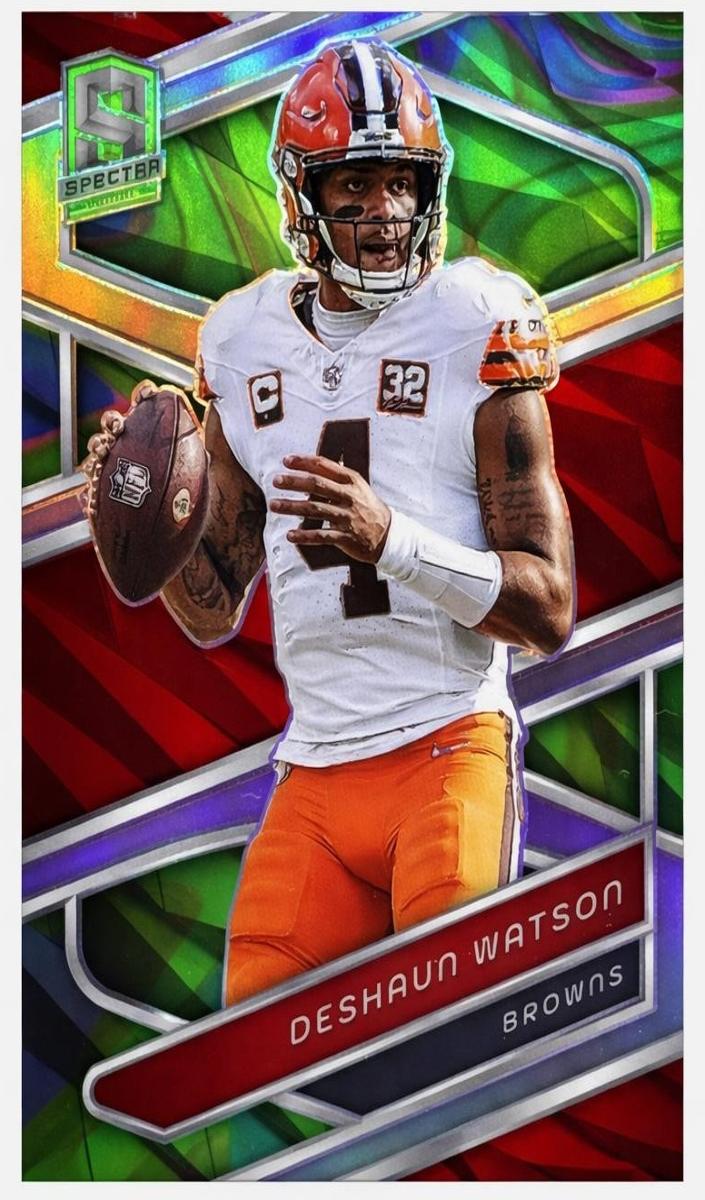 2024 Panini Spectra Football Neon Marble Deshaun Watson #28