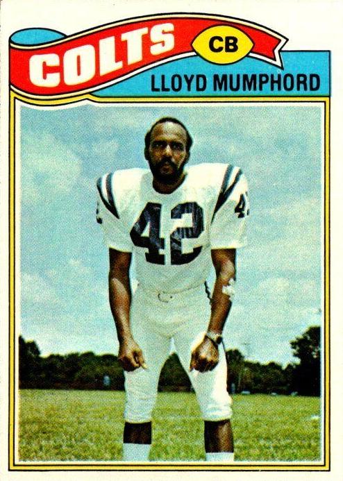 1977 Topps Football Lloyd Mumphord #153