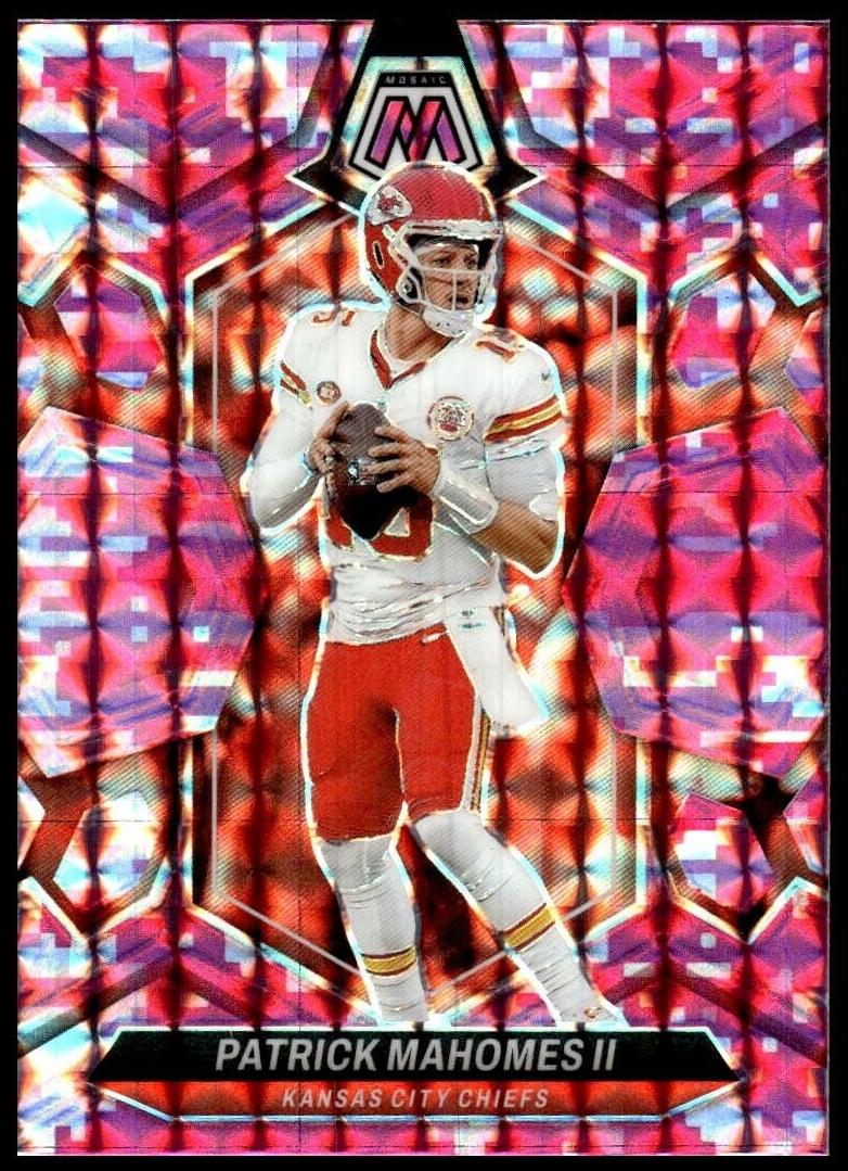 2024 Panini Mosaic Football Camo Pink Patrick Mahomes II #106 PSA 9