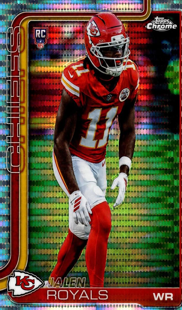 2025 Topps Chrome Football Pulsar Refractor Jalen Royals #337