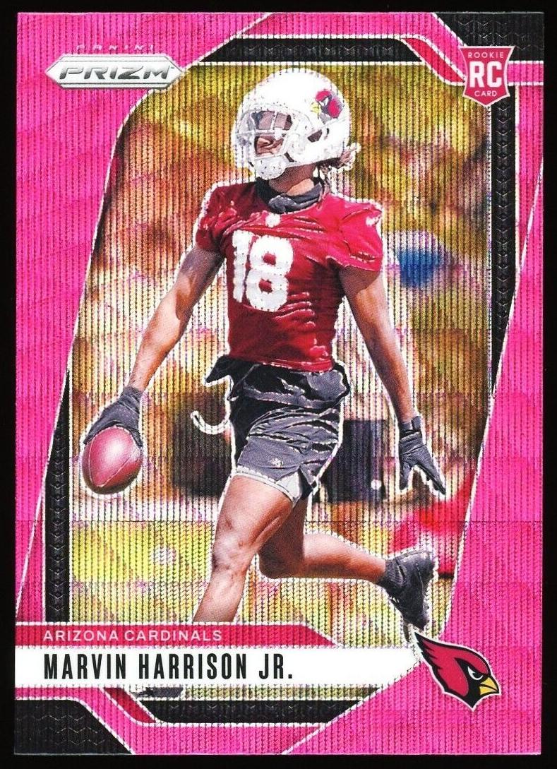 2024 Panini Prizm Football Pink Wave Marvin Harrison Jr. #375 PSA 9
