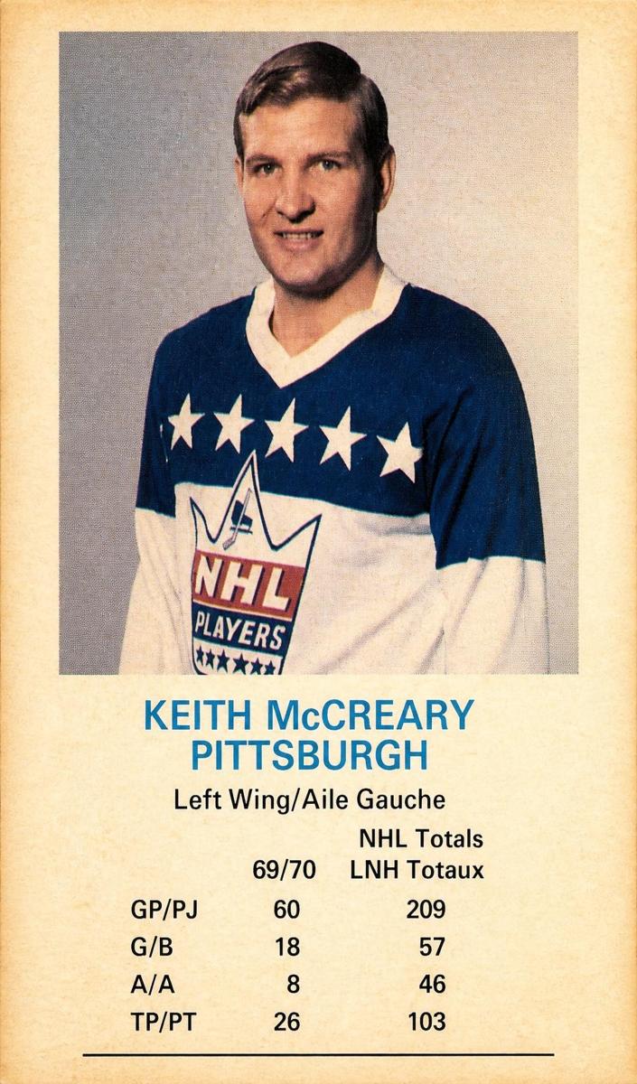1970 Dad's Cookies Hockey Keith McCreary #NNO PSA 10