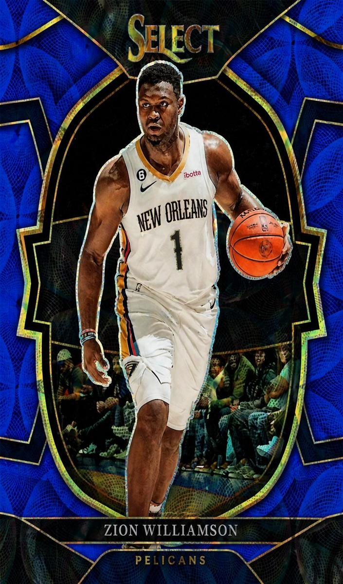 2022 Panini Select Basketball Blue Scope Zion Williamson #24