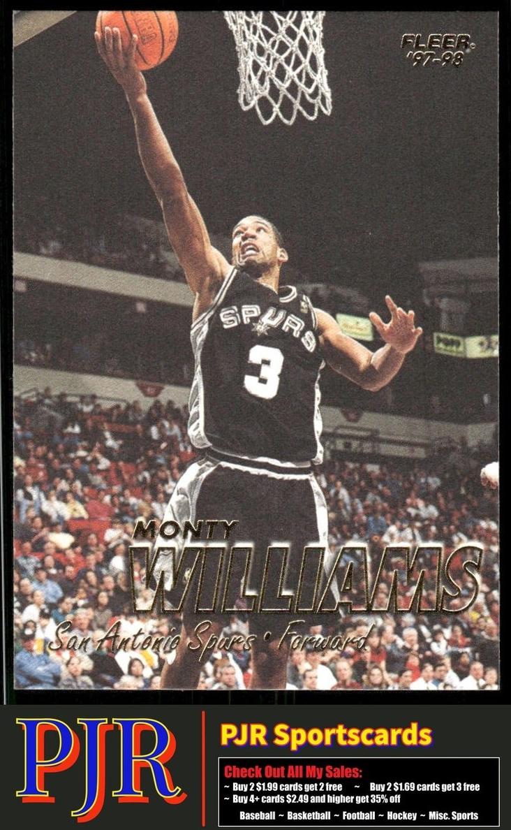 1997 Fleer Basketball Crystal Monty Williams #160