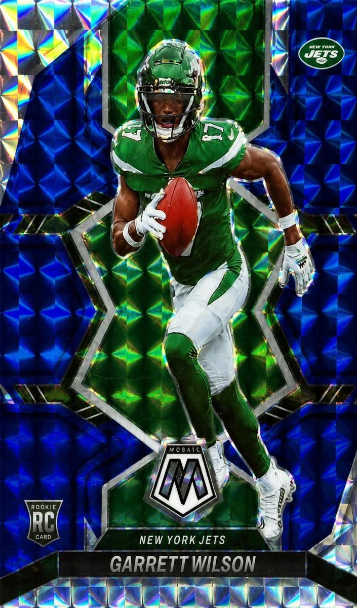 2022 Panini Mosaic Football Blue Garrett Wilson #311 PSA 9