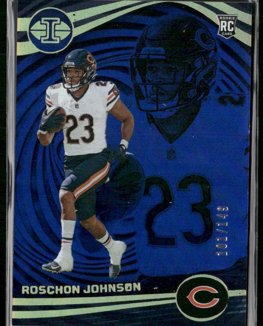 2023 Panini Illusions Football Trophy Collection Blue Roschon Johnson #19