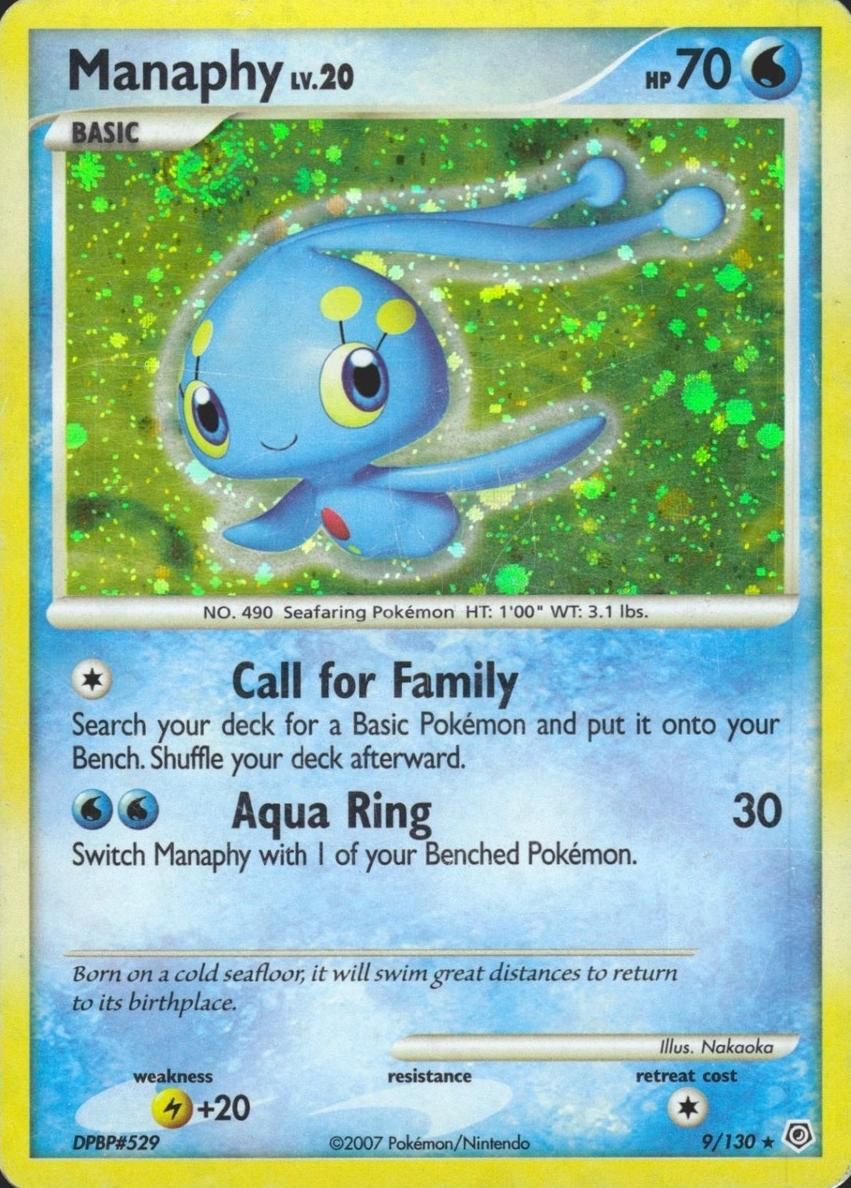 2007 Pokemon Diamond & Pearl Manaphy #9