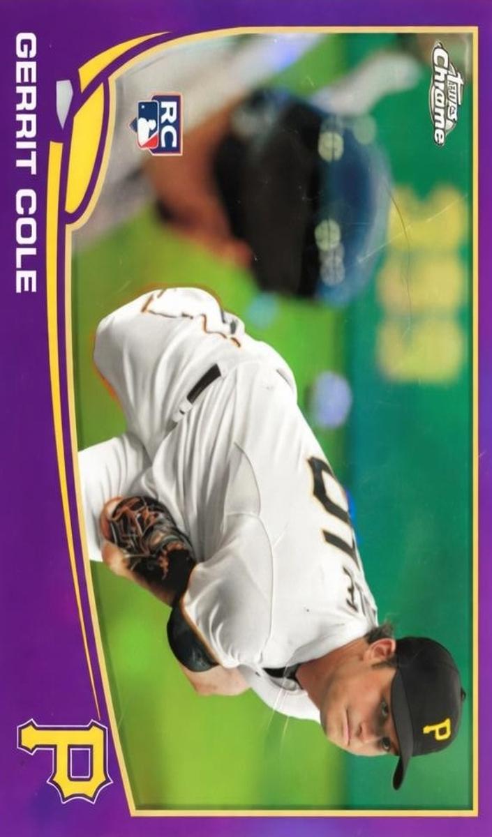 2013 Topps Chrome Baseball Purple Refractor Gerrit Cole #210