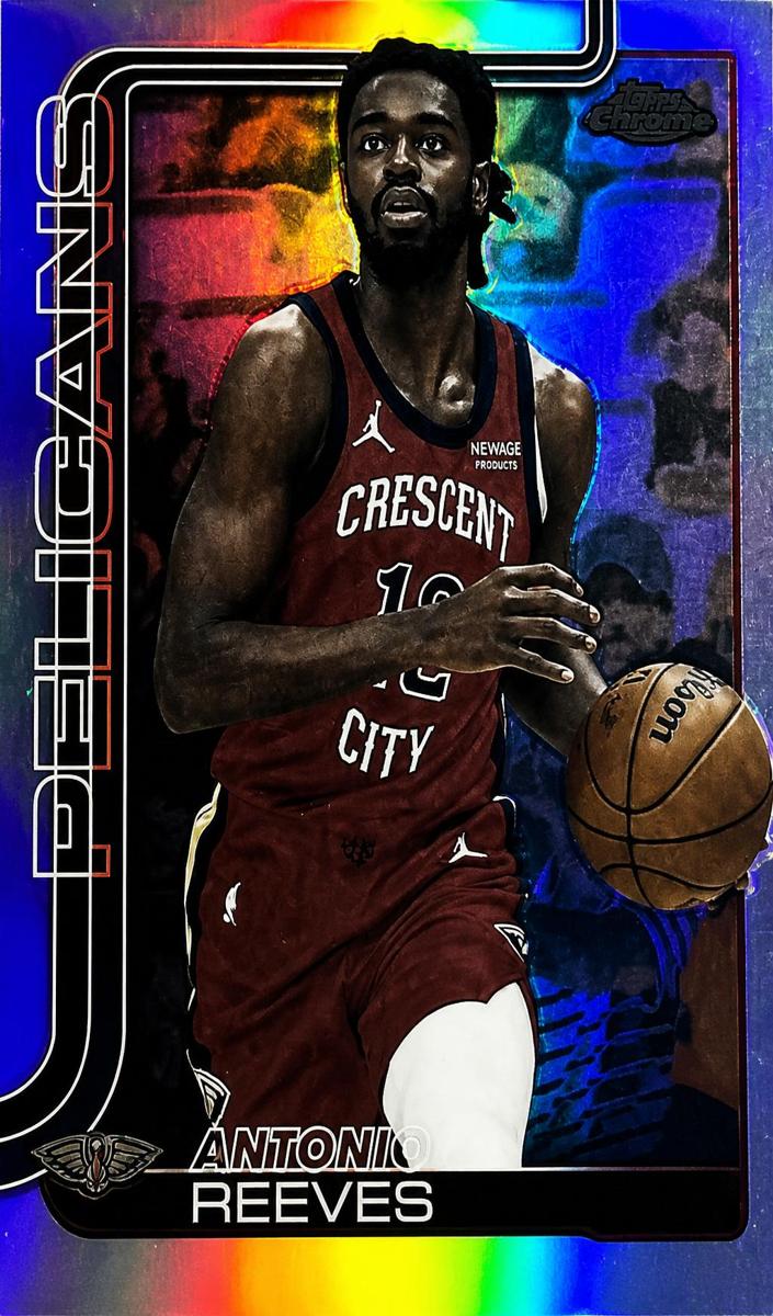 2025 Topps Chrome Basketball Negative Refractor Antonio Reeves #108