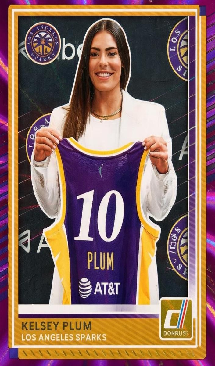 2025 Panini Donruss WNBA Basketball Purple Laser Kelsey Plum #12