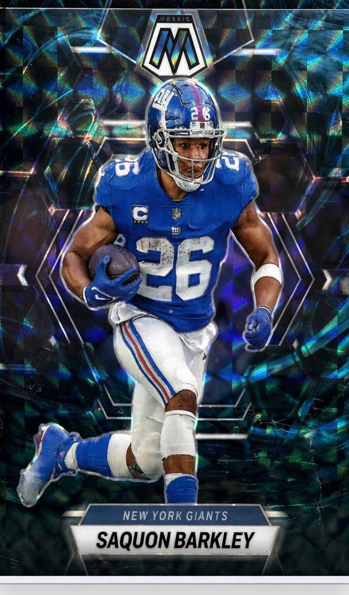 2023 Panini Mosaic Football Genesis Saquon Barkley #177 PSA 10