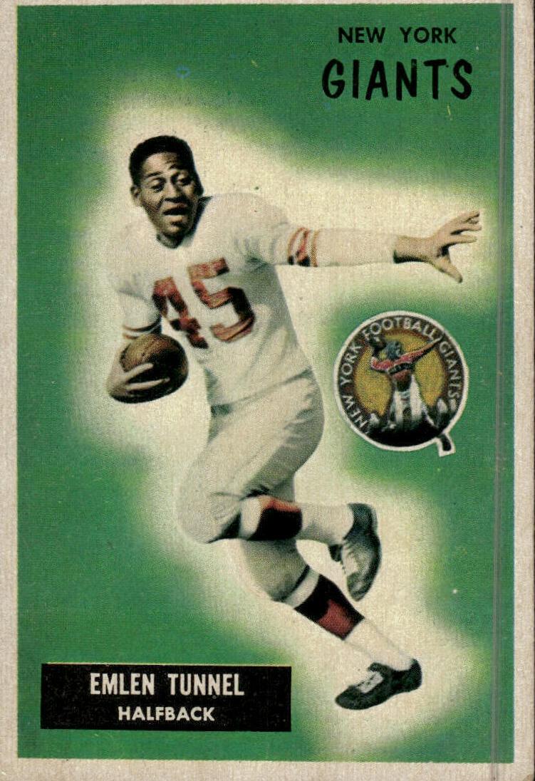 1955 Bowman Football Emlen Tunnell #136