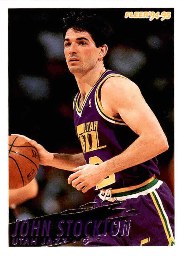 1994 Fleer Basketball John Stockton #227 PSA 9