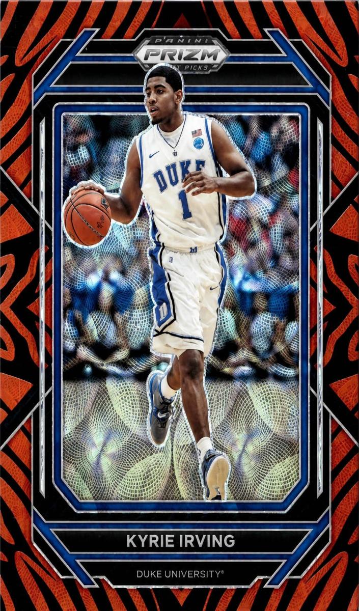 2023 Panini Prizm Draft Picks Basketball Choice Tiger Stripe Kyrie Irving #72 PSA 10