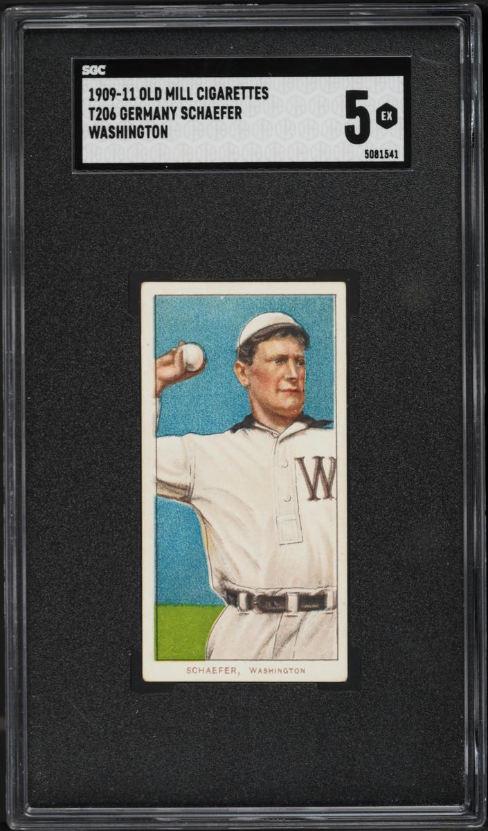 1909-11 T206 Baseball Washington Germany Schaefer #NNO