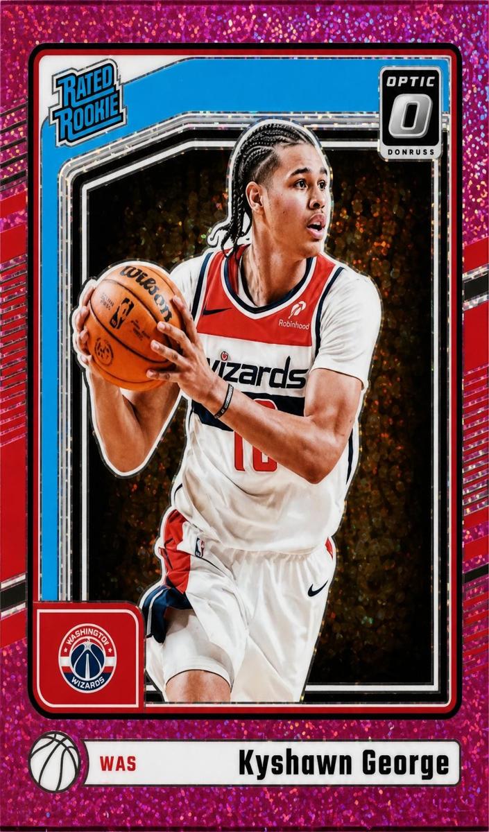 2024 Donruss Optic Basketball Pink Glitter Kyshawn George #299