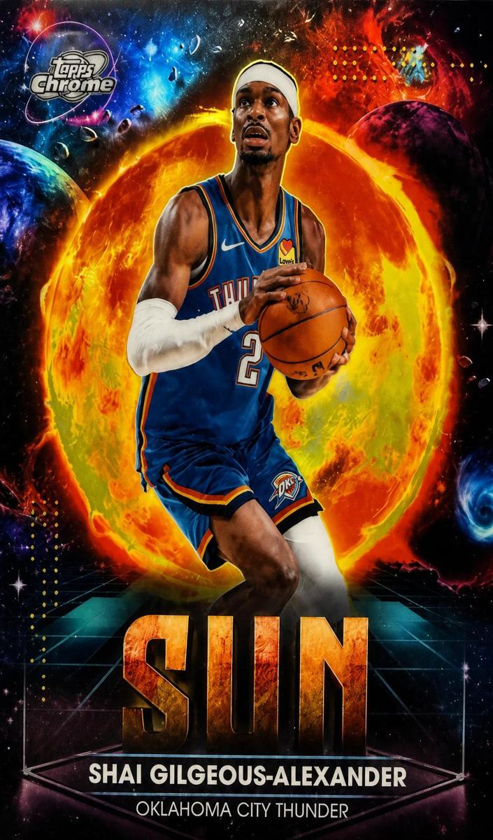 2025 Topps Cosmic Chrome Basketball Shai Gilgeous-Alexander #PPS-1