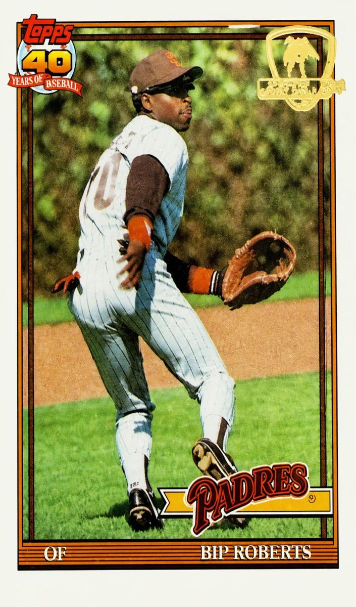 1991 Topps Baseball Bip Roberts #538