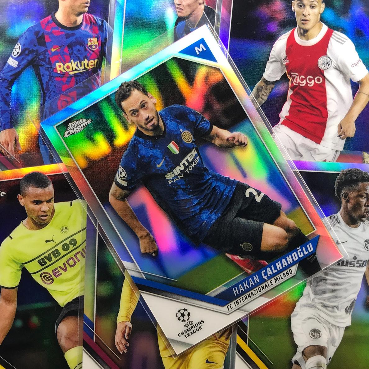 2021 Topps Chrome Champions UEFA League Soccer Refractor Anthony Elanga #140 PSA 8