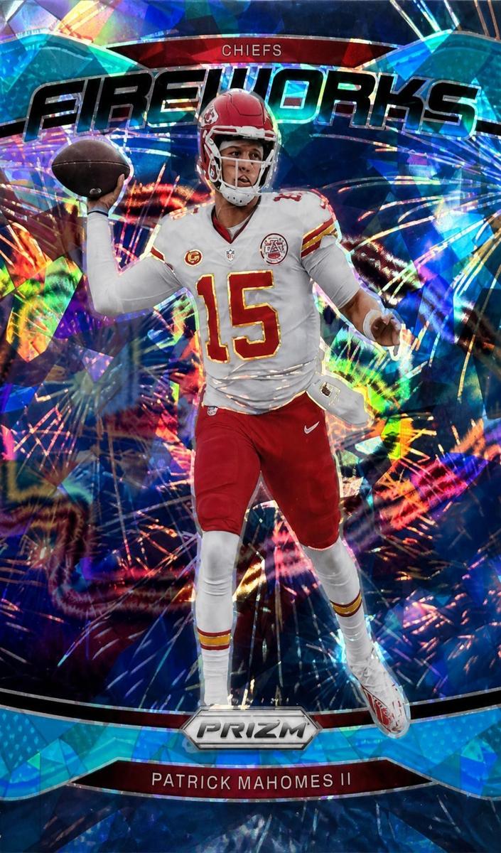 2024 Panini Prizm Football Blue Ice Patrick Mahomes II #1