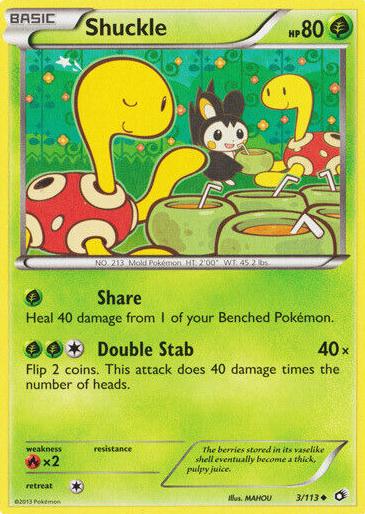 2013 Pokemon Black & White Legendary Treasures Shuckle #3