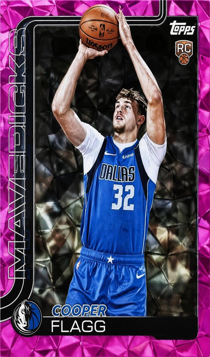 2025 Topps Basketball Pink Diamante Cooper Flagg #201 PSA 9
