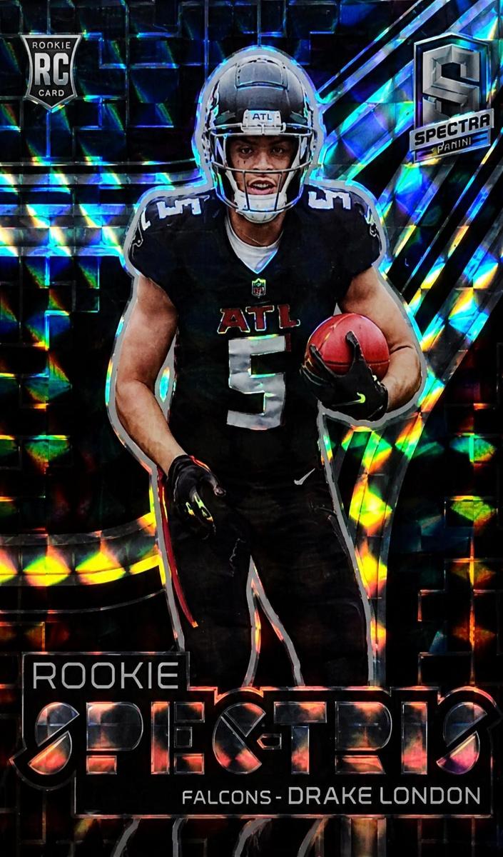 2022 Panini Spectra Football Interstellar Drake London #RSP-DLO PSA 10