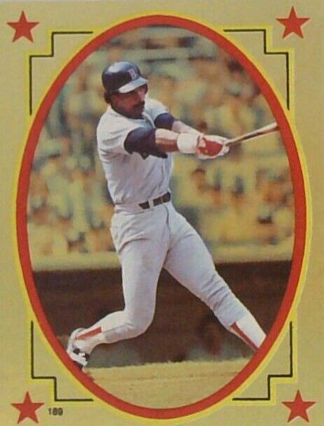 1984 Topps Stickers Baseball Jim Rice #189 PSA 8.5