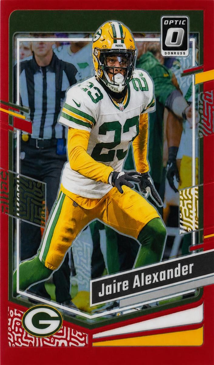 2023 Donruss Optic Football Red Jaire Alexander #67 PSA 9