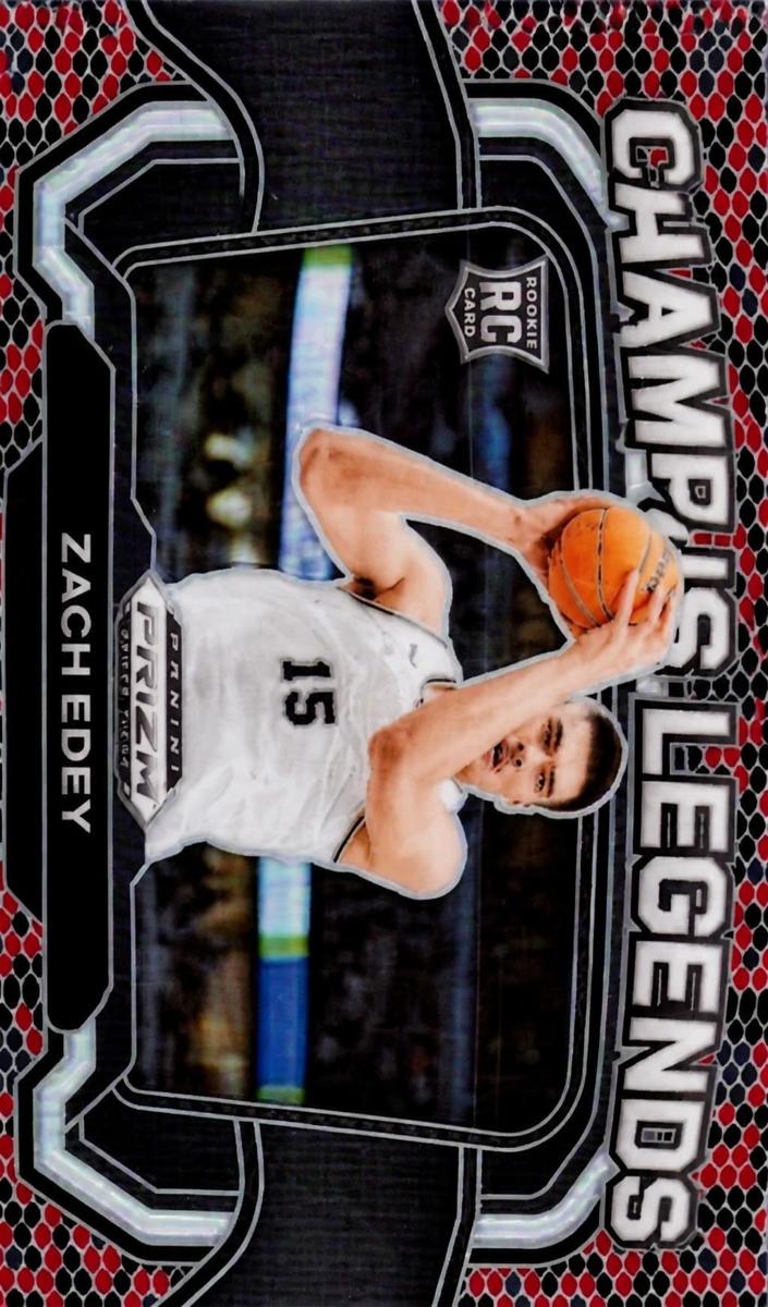2024 Panini Prizm Draft Picks Basketball Snakeskin Zach Edey #8