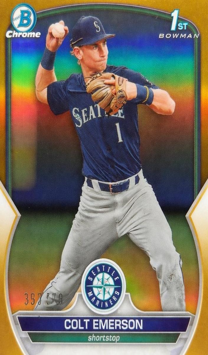 2023 Bowman Draft Chrome Baseball Gold Colt Emerson #BDC-42 PSA 10