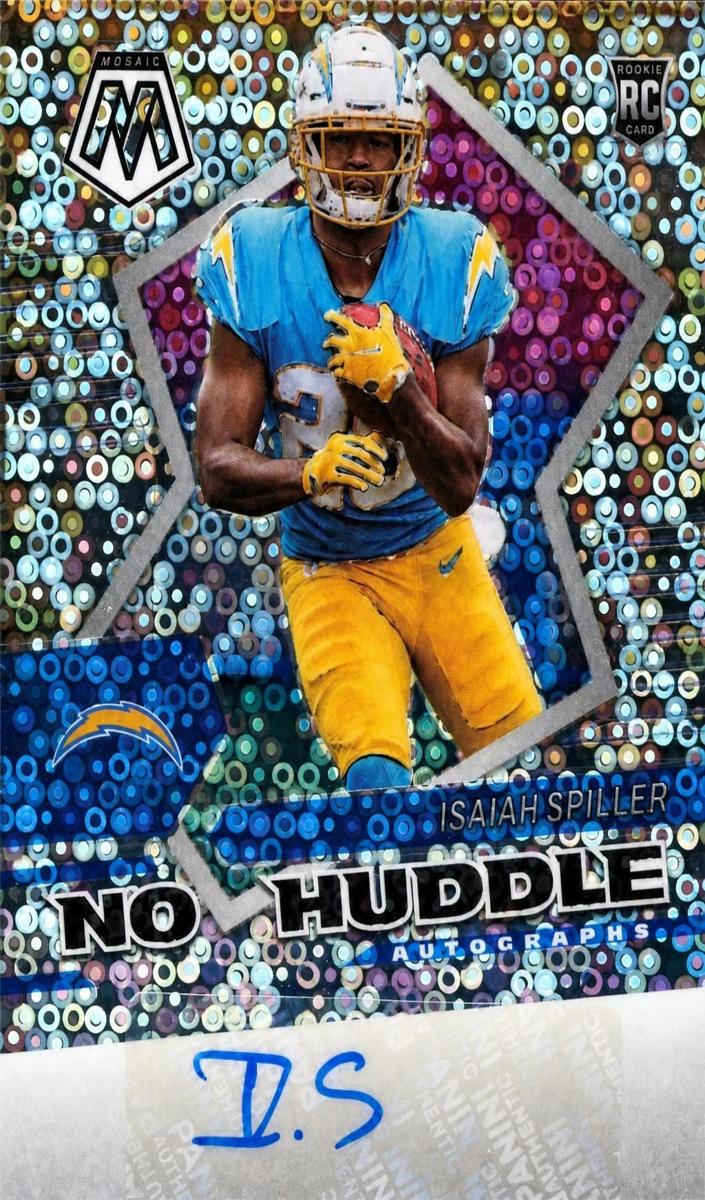 2022 Panini Mosaic Football Isaiah Spiller #ANH-IS