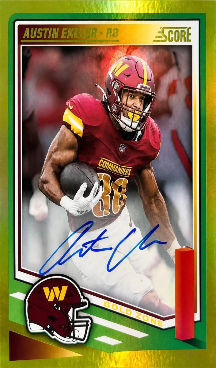 2025 Panini Score Football Gold Zone Austin Ekeler #203