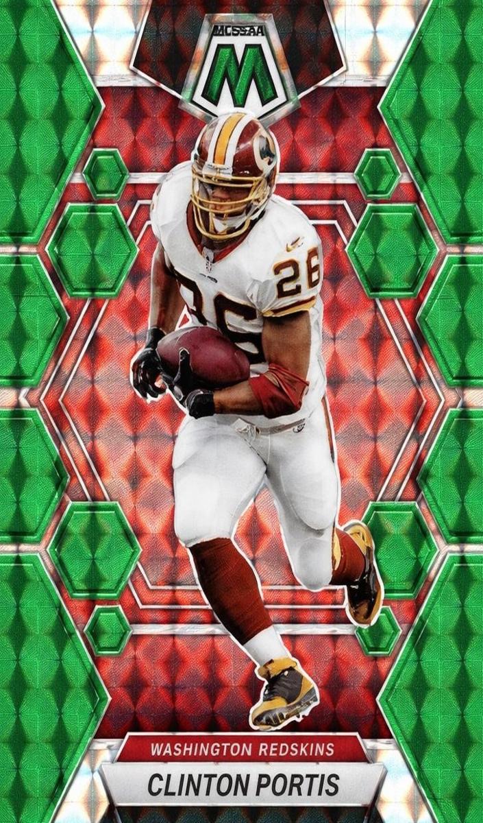 2023 Panini Mosaic Football Green Clinton Portis #249