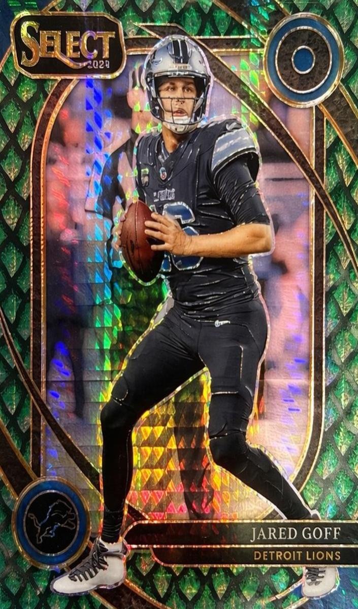 2024 Panini Select Football Dragon Scale Jared Goff #228 PSA 9