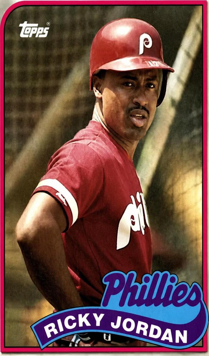 1989 Topps Baseball Ricky Jordan #358 PSA 8