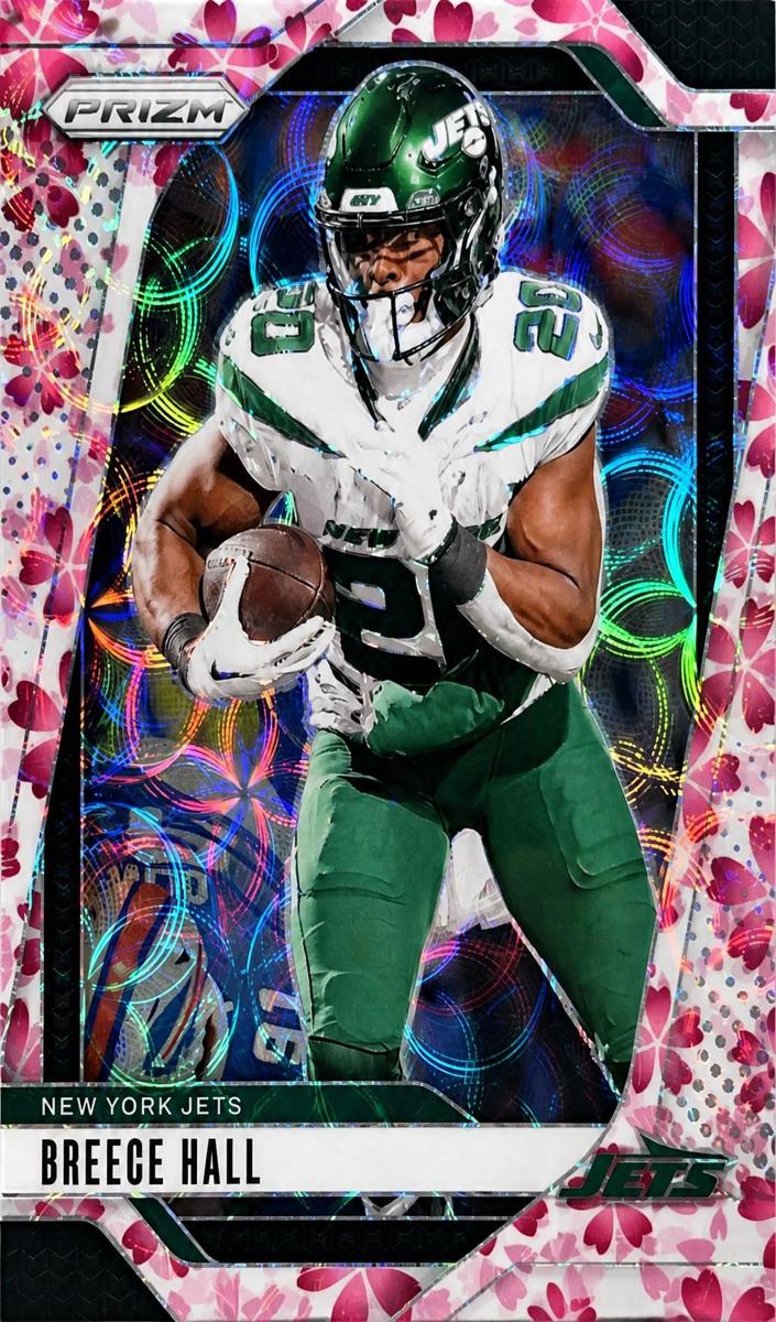 2024 Panini Prizm Football Choice Cherry Blossom Breece Hall #223 PSA 9