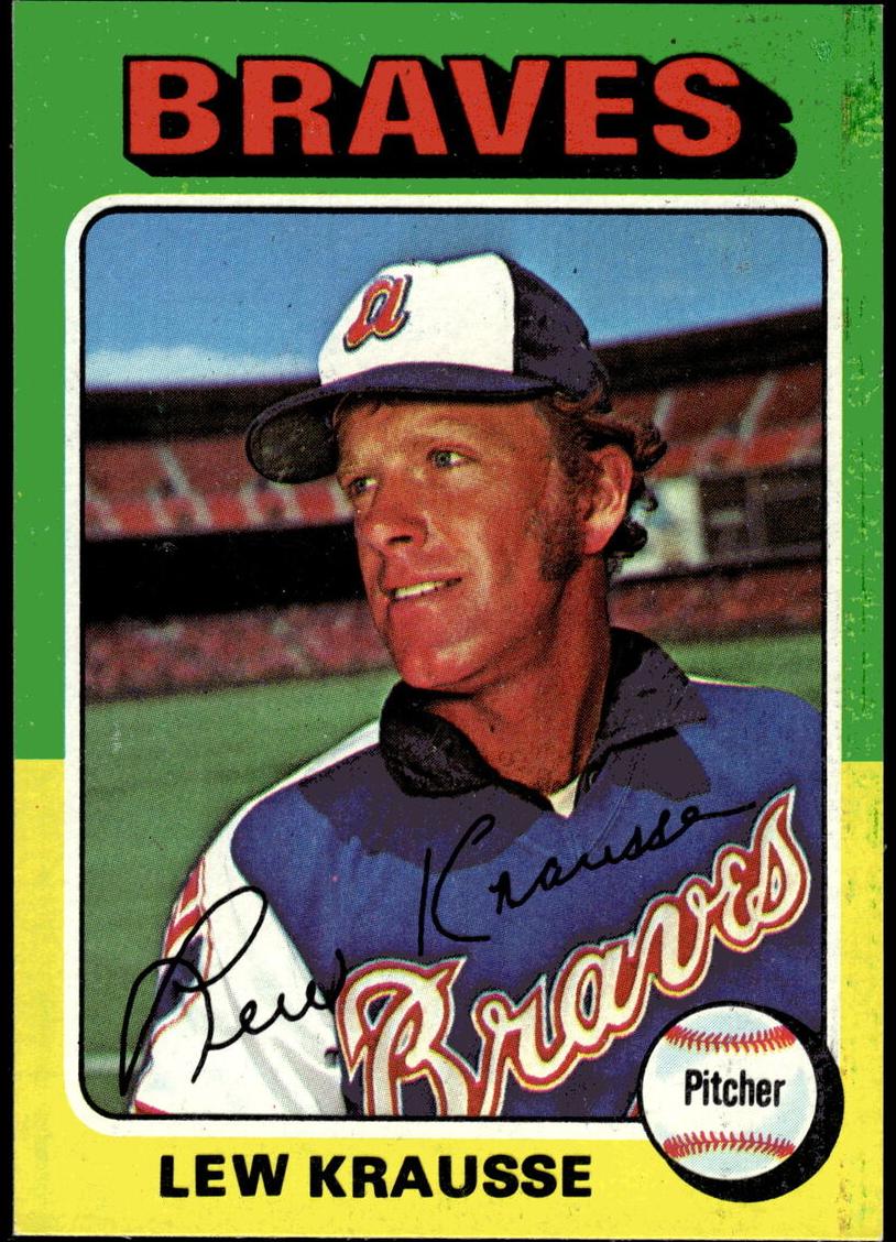 1975 Topps Baseball Lew Krausse #603 PSA 9
